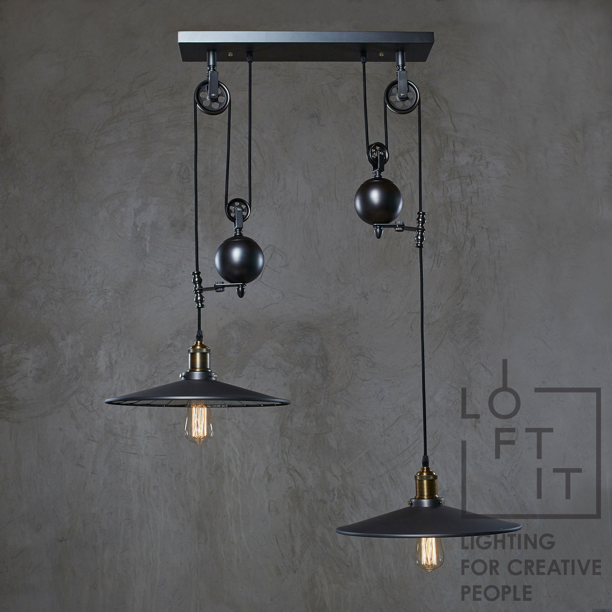 Фото Лофт Подвесные светильники LOFT1832C-2 Фото LOFT1832C-2 Подвесной Для прихожей в стиле Лофт