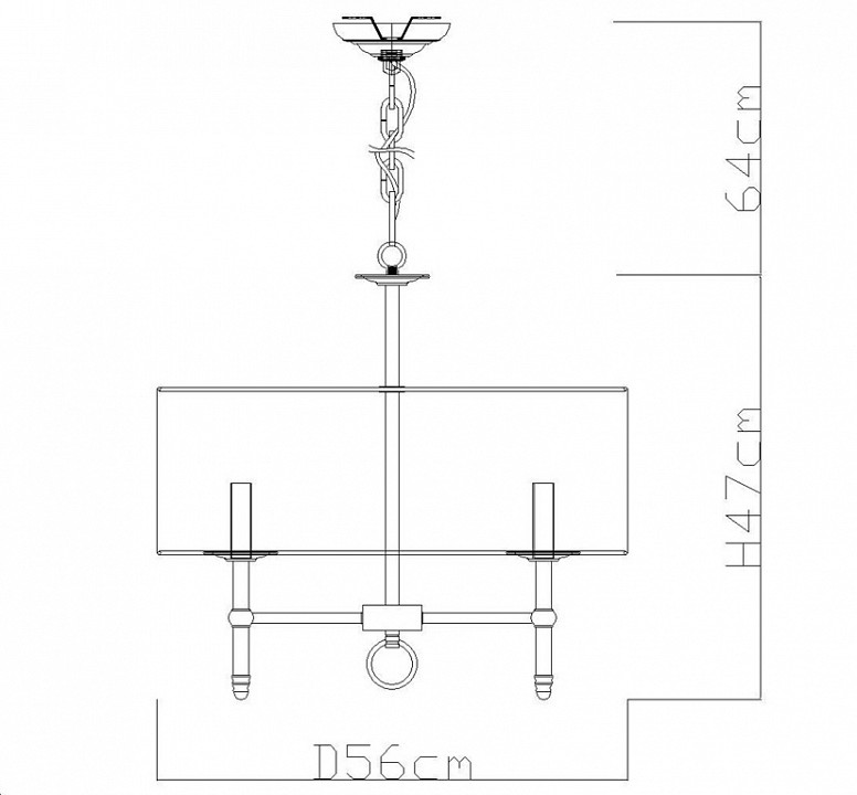 Схема Подвесная люстра - 1162/01 LM-5 - Divinare Схема Подвесная люстра 1162/01 LM-5 в стиле модерн