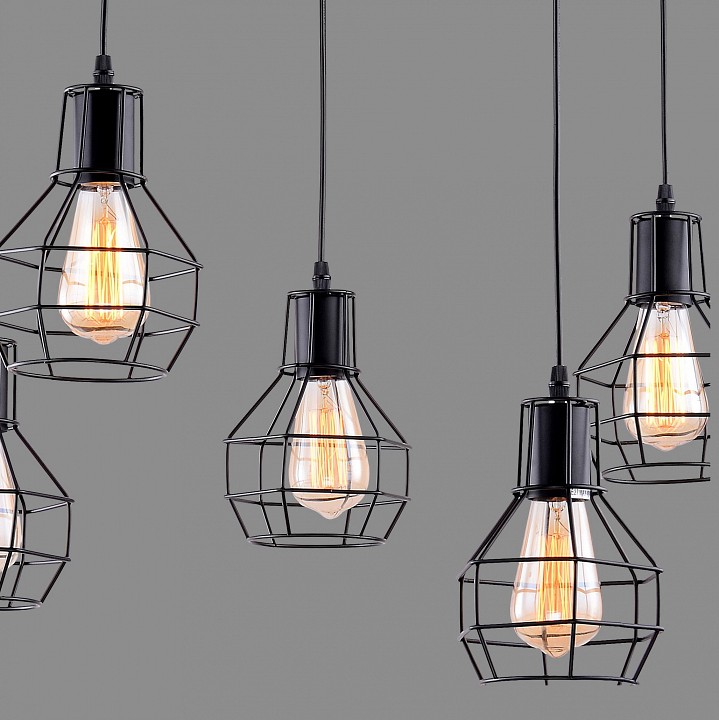 Детальное фото 1 Подвесной светильник - A1109SP-5BK - Arte Lamp Детальное фото 1 Подвесной светильник A1109SP-5BK в стиле техно
