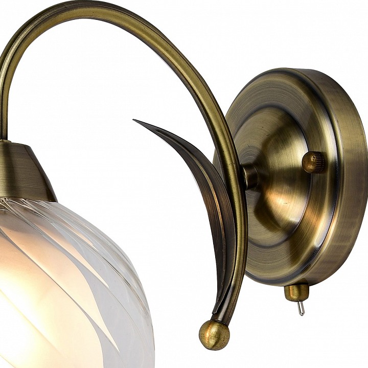 Детальное фото 1 Бра - A1607AP-1AB - Arte Lamp Детальное фото 1 Бра A1607AP-1AB в стиле флористика