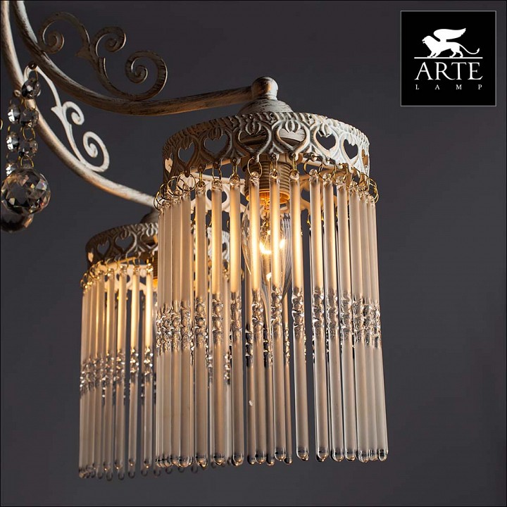 Фото 4 Потолочная люстра - A1678PL-5WG - Arte Lamp Фото 4 Потолочная люстра A1678PL-5WG в стиле флористика