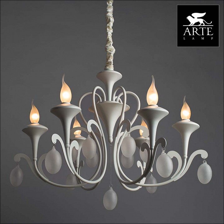 Фото 4 Подвесная люстра - A3239LM-6WH - Arte Lamp Фото 4 Подвесная люстра A3239LM-6WH в стиле классический