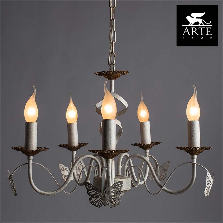 Фото 3 Подвесная люстра - A6114LM-5WG - Arte Lamp Фото 3 Подвесная люстра A6114LM-5WG в стиле флористика