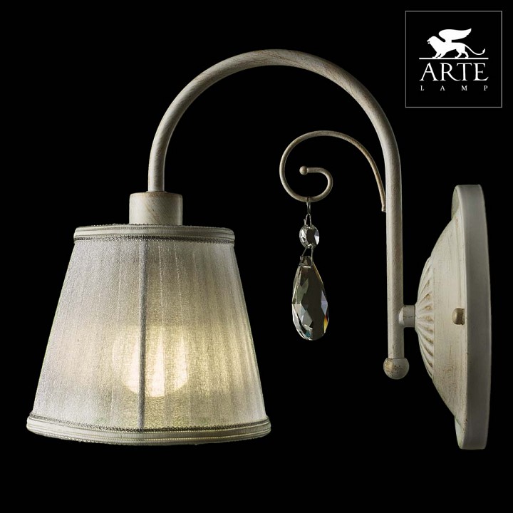 Фото 3 Бра - A9515AP-1WG - Arte Lamp Фото 3 Бра A9515AP-1WG в стиле флористика