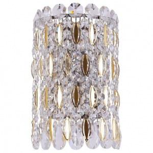 Фото 1 Накладной светильник LIRICA AP2 CHROME/GOLD-TRANSPARENT в стиле модерн