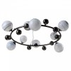Фото 1 Подвесная люстра SALVADORE SP9H BLACK CHROMIUM в стиле модерн